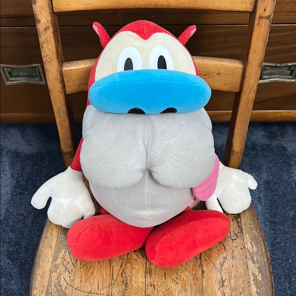 Dakin Vintage 1992 16” Stimpy REN & Stimpy Nickelodeon Collectable Stuffed Toy